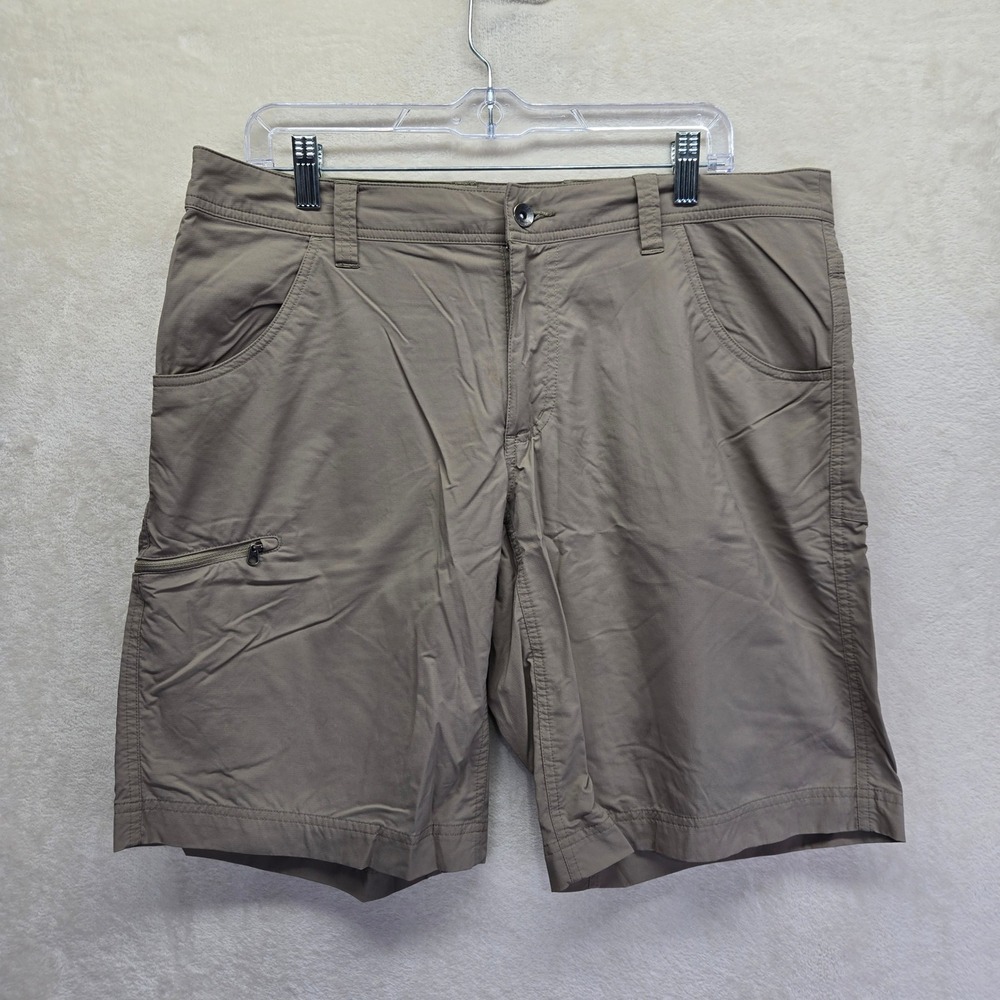 Marmot Mens Hiking Shorts Tan Khaki Size 34 Nylon Performance Outdoor Trekking‎
